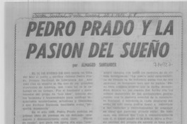 Pedro Prado y la pasión del sueño