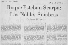 Roque Esteban Scarpa, Las nobles sombras