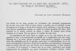 El ojo cazado en la red del silencio" (1977), de Roque Esteban Scarpa