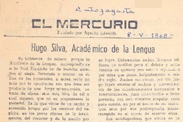 Hugo Silva, académico de la lengua.