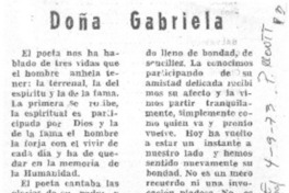 Doña Gabriela