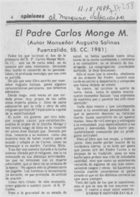 El padre Carlos Monge M.