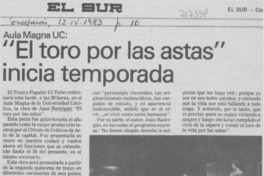 "El Toro por las astas" inicia temporada.