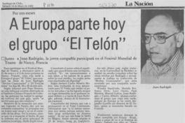 A Europa parte hoy el grupo "El Telón".