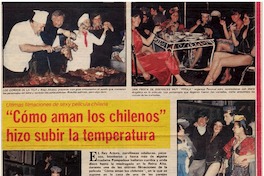 "Cómo aman los chilenos" hizo subir la temperatura.