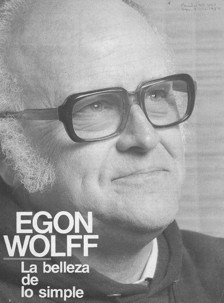 Egon Wolff, la belleza de lo simple: [entrevista]