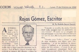 Rojas Gómez, escritor