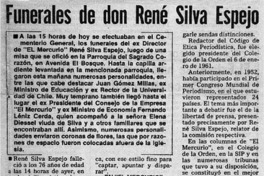 Funerales de don René Silva Espejo.