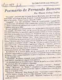 Poemario de Fernando Romero