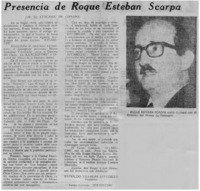 Presencia de Roque Esteban Scarpa