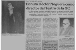 Debuta Héctor Noguera como director del teatro de la UC.