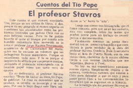 El profesor Stavros