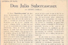 Don Julio Subercaseaux