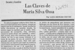 Las claves de María Silva Ossa