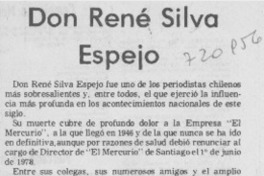 Don René Silva Espejo.