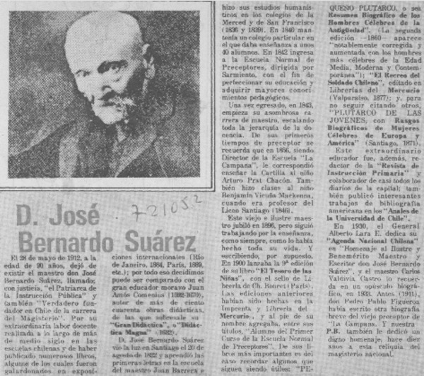 D. José Bernardo Suárez.