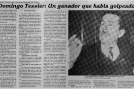 Domingo Tessier: un ganador que habla golpeado : [entrevista]