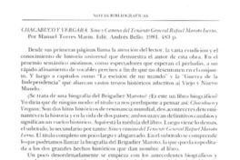 Chacabuco y Vergara, sino y camino del teniente general Rafael Maroto Iserns