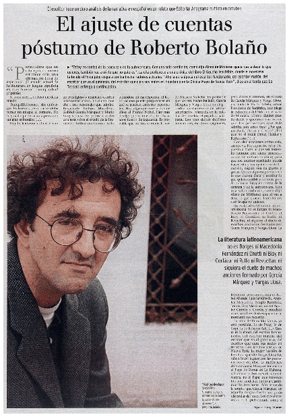 El ajuste de cuentas póstumo de Roberto Bolaño