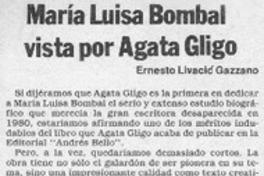 María Luisa Bombal vista por Agata Gligo
