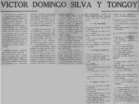 Víctor Domingo Silva y Tongoy.