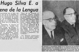 Incorporación de Hugo Silva E. a la Academia Chilena de la Lengua.