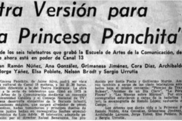 Otra versión para "la princesa Panchita".