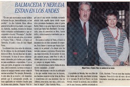Balmaceda y Neruda están en Los Andes.