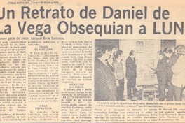 Un retrato de Daniel de la Vega obsequian a LUN.