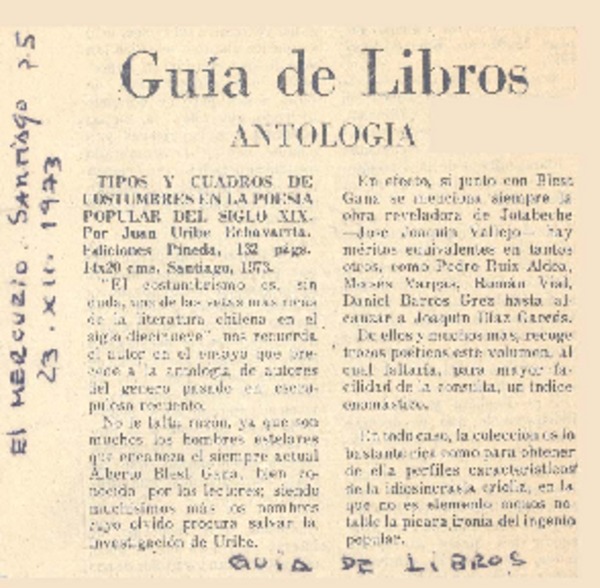 Tipos y cuadros de costumbres en la poesía popular del siglo XIX.