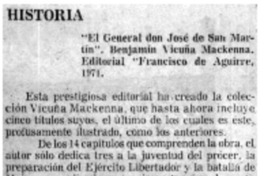 El general don José de San Martín".