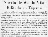 Novela de Waldo Vila editada en España.