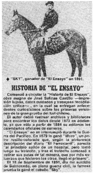 Historia de "El Ensayo".