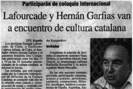 Lafourcade y Hernán Garfias van a encuentro de cultura catalana.