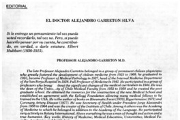 El doctor Alejandro Garretón Silva