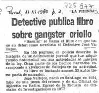 Detective publica libro sobre gangster criollo.