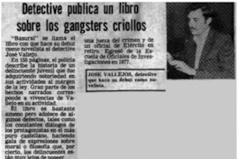 Detective publica libro sobre los gangsters criollos.