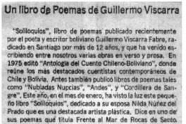 Un libro de poemas de Guillermo Viscarra