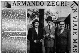 Armando Zegri: un viaje mas