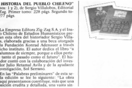 "La historia del pueblo chileno".