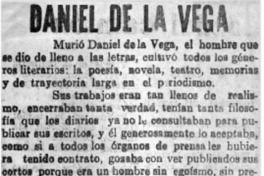 Daniel de la Vega.