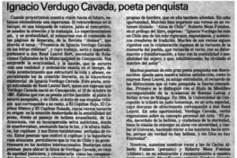 Ignacio Vergara Cavada, poeta penquista