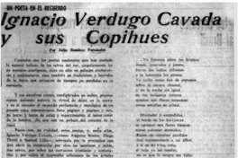 Ignacio Verdugo Cavada y sus copihues