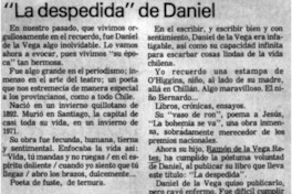 La despedida" de Daniel