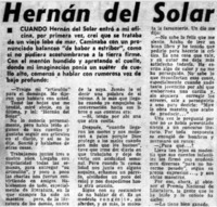 Hernán del Solar.