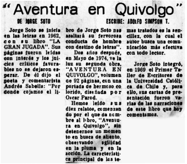 "Aventura en Quivolgo"
