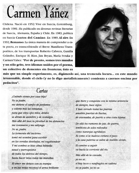 Carmen Yáñez.