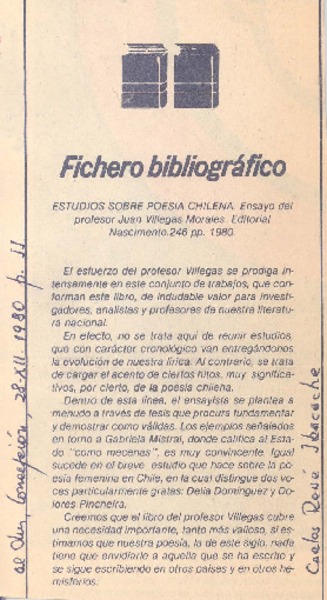 Estudios sobre poesía chilena