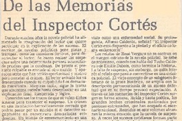De las memorias del inspector Cortés