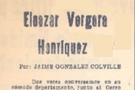 Eleazar Vergara Henríquez